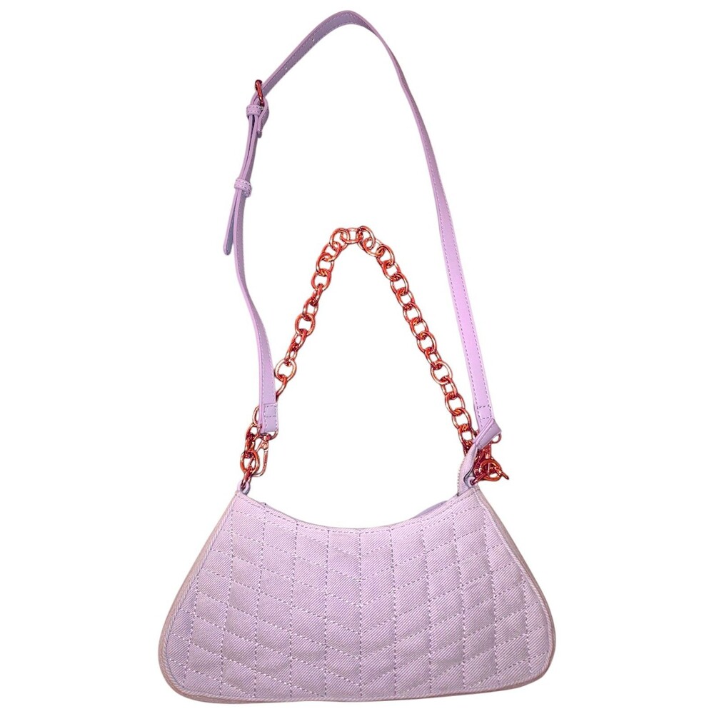 Skinnydip London Zoe Denim Quilted Tween Preppy Lilac Shoulder Bag - Purple